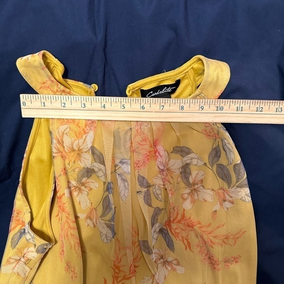 Candalite Yellow Floral Long Dress, Size Medium - Picture 11 of 16